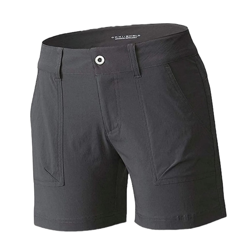 Columbia Women's Kestrel Trail Omni-Shield Stretch Shorts Size 8 / 10 Dark Grey